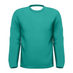 A Green Background With A White Border Men s Long Sleeve T-shirt