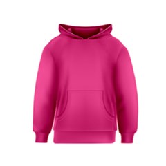 A Pink Background With A Black Border Kids  Pullover Hoodie