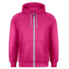 A Pink Background With A Black Border Men s Zipper Hoodie