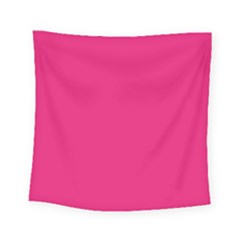 A Pink Background With A Black Border Square Tapestry (small)