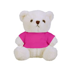 A Pink Background With A Black Border Full Print Cuddly Teddy Bear by catchydesignhill