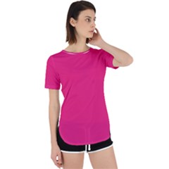 A Pink Background With A Black Border Perpetual Short Sleeve T-shirt by catchydesignhill