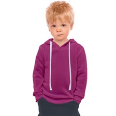 A Pink Background With A White Border Kids  Overhead Hoodie