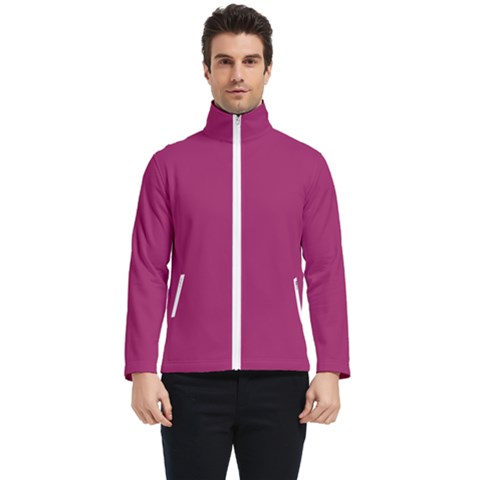 A Pink Background With A White Border Men s Bomber Jacket by catchydesignhill