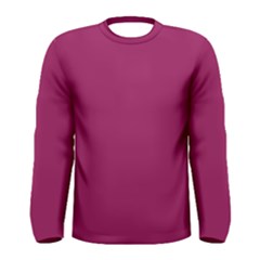 A Pink Background With A White Border Men s Long Sleeve T-shirt