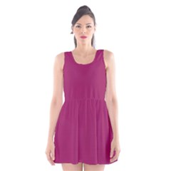 A Pink Background With A White Border Scoop Neck Skater Dress by catchydesignhill