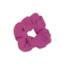 A Pink Background With A White Border Velvet Scrunchie View1