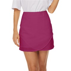 A Pink Background With A White Border Mini Front Wrap Skirt by catchydesignhill