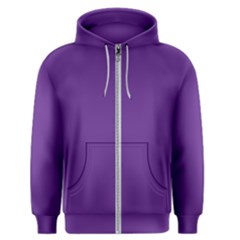 A Purple Background With A White Border Men s Zipper Hoodie