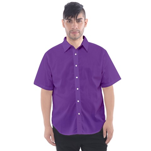 A Purple Background With A White Border Men s Short Sleeve Shirt by catchydesignhill