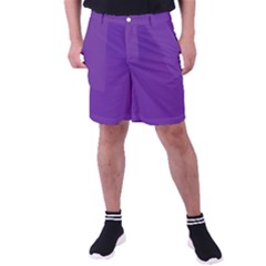 A Purple Background With A White Border Men s Pocket Shorts by catchydesignhill