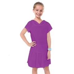 A Purple Background With A White Border Kids  Drop Waist Dress by catchydesignhill