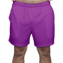 A Purple Background With A White Border Men s Shorts by catchydesignhill