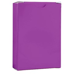 A Purple Background With A White Border Playing Cards Single Design (rectangle) With Custom Box