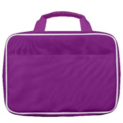 A Purple Background With A White Border Travel Toiletry Bag With Hanging Hook by catchydesignhill