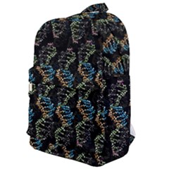 Multicolored Dna Strand Art Classic Backpack by ExtraGoodSauce