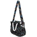 Multicolored DNA Strand Art Rope Handles Shoulder Strap Bag View1