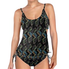 Multicolored Dna Strand Art Tankini Set by ExtraGoodSauce