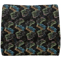 Multicolored Dna Strand Art Seat Cushion by ExtraGoodSauce