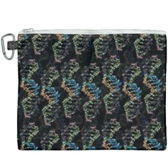 Multicolored Dna Strand Art Canvas Cosmetic Bag (xxxl) by ExtraGoodSauce