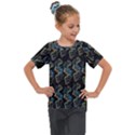 Multicolored DNA Strand Art Kids  Mesh Piece T-Shirt View1