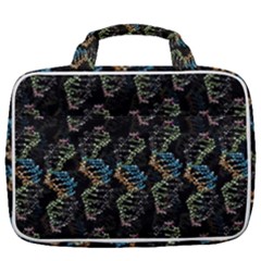 Multicolored Dna Strand Art Travel Toiletry Bag With Hanging Hook by ExtraGoodSauce