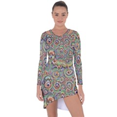 Surreal Abstract Early Ai Art Asymmetric Cut-out Shift Dress by ExtraGoodSauce