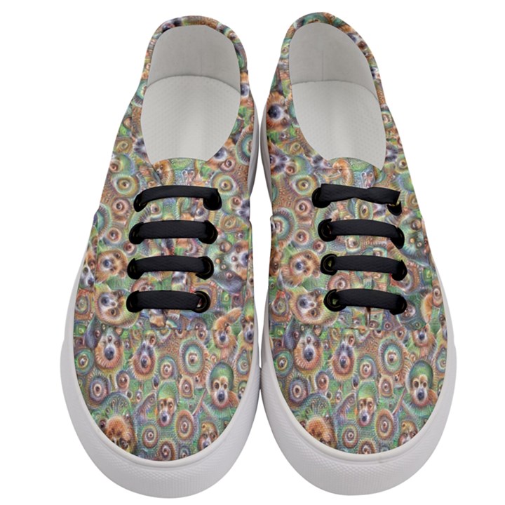 Surreal Abstract Early AI Art Women s Classic Low Top Sneakers