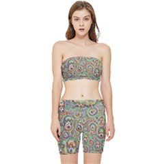 Surreal Abstract Early Ai Art Stretch Shorts And Tube Top Set by ExtraGoodSauce