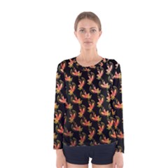 Regal Eagle Pattern Women s Long Sleeve T-shirt