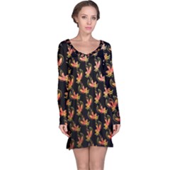 Regal Eagle Pattern Long Sleeve Nightdress by ExtraGoodSauce