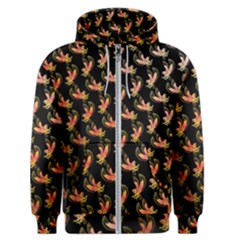 Regal Eagle Pattern Men s Zipper Hoodie