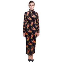 Regal Eagle Pattern Turtleneck Maxi Dress by ExtraGoodSauce