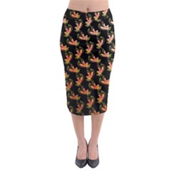 Regal Eagle Pattern Midi Pencil Skirt by ExtraAwesomeSauce