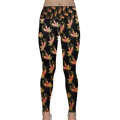 Regal Eagle Pattern Lightweight Velour Classic Yoga Leggings by ExtraGoodSauce