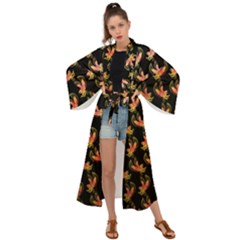 Regal Eagle Pattern Maxi Kimono by ExtraGoodSauce