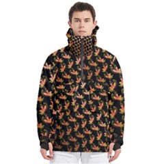 Regal Eagle Pattern Men s Pullover Zip Ski And Snowboard Waterproof Breathable Jacket by ExtraGoodSauce