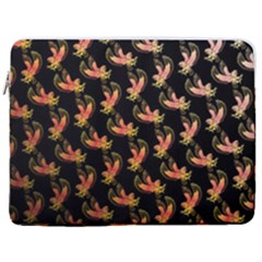 Regal Eagle Pattern 17  Vertical Laptop Sleeve Case With Pocket by ExtraGoodSauce