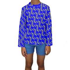 Eye Of Horus Pattern Kids  Long Sleeve Swimwear by ExtraGoodSauce