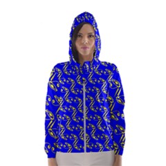 Eye Of Horus Pattern Women s Hooded Windbreaker