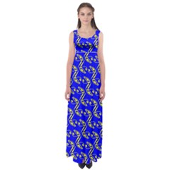 Eye Of Horus Pattern Empire Waist Maxi Dress by ExtraGoodSauce