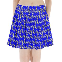 Eye Of Horus Pattern Pleated Mini Skirt by ExtraGoodSauce