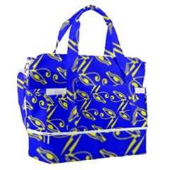 Eye Of Horus Pattern Sports Shoulder Bag With Shoes Compartment by ExtraGoodSauce