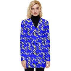 Eye Of Horus Pattern Button Up Hooded Coat  by ExtraGoodSauce