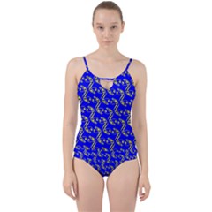 Eye Of Horus Pattern Cut Out Top Tankini Set by ExtraGoodSauce