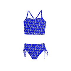 Eye Of Horus Pattern Girls  Tankini Swimsuit by ExtraGoodSauce