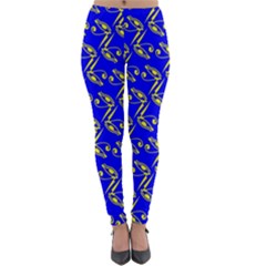 Eye Of Horus Pattern Lightweight Velour Leggings by ExtraGoodSauce