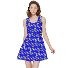 Eye Of Horus Pattern Inside Out Reversible Sleeveless Dress by ExtraGoodSauce