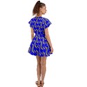 Eye of Horus Pattern Flutter Sleeve Wrap Dress View2