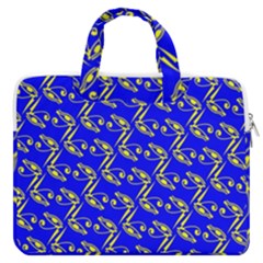 Eye Of Horus Pattern Macbook Pro 15  Double Pocket Laptop Bag  by ExtraGoodSauce